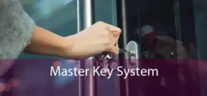 Close-up of a key being inserted into a door lock, illustrating master key system—ideal for secure access control in residential and commercial properties across Leicester and Leicestershire.